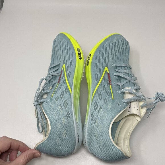 Brooks ELMN8 7 Running Track Spikes Unisex Mens 13 Blue Track & Field New - Picture 8 of 11